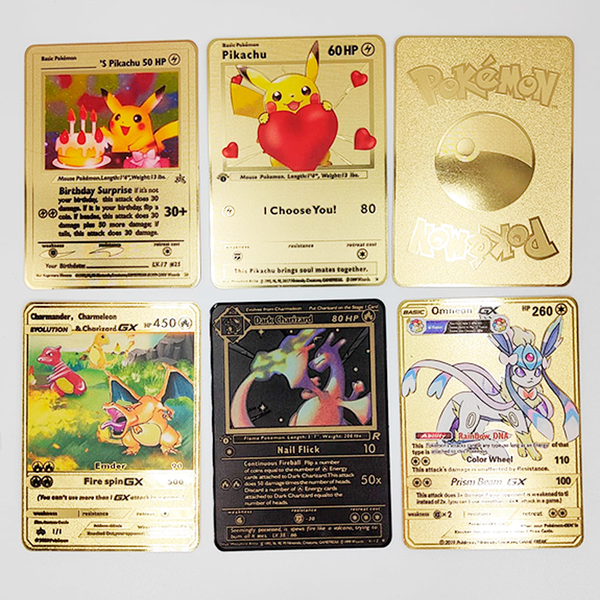 Cartas doradas Pokemon