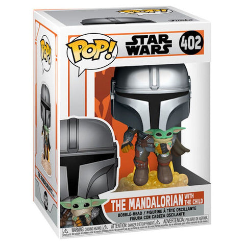 Funko Pop! 402 The Mandalorian With The Child [Flying Jet Pack] (Star Wars)